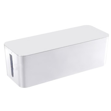 電源線收納盒，帶蓋設計，防塵，三種規格可選  白色  1個