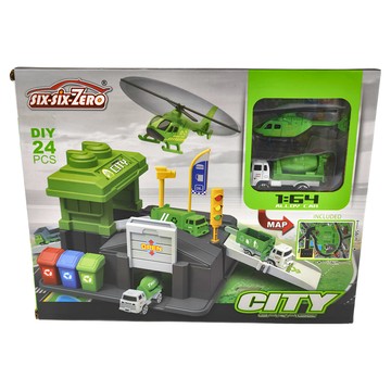 SIX-SIX-ZERO 道路場景系列 環保清潔 DIY 24 PCS  Green  不適用  1盒