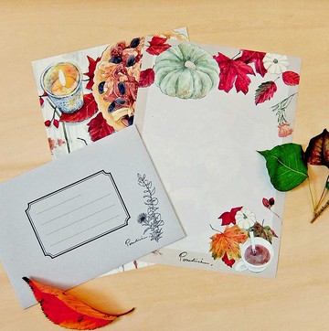 信紙組 落葉