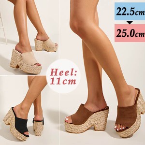 うのにもお得な サンダル レディース ウェッジソール スエード調 オープントゥm 5e8dcbdc 通販店 Www Bestwayfs Com