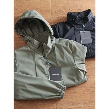 隱藏連帽設計！輕量級戶外運動休閑夾克防風防水秋季時尚百搭外套