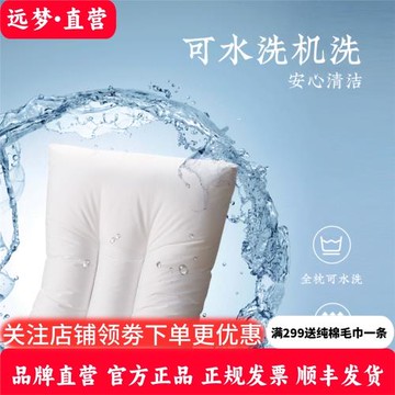 遠夢水洗定型枕頭柔軟舒適護頸椎助睡眠可水洗枕單人家用機洗枕芯