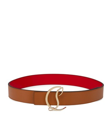 Christian Louboutin Cl Logo Leather Belt