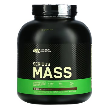 OPTIMUM NUTRITION 歐恩 高熱量乳清蛋白 SERIOUS MASS 巧克力口味 8份  6lb  1桶