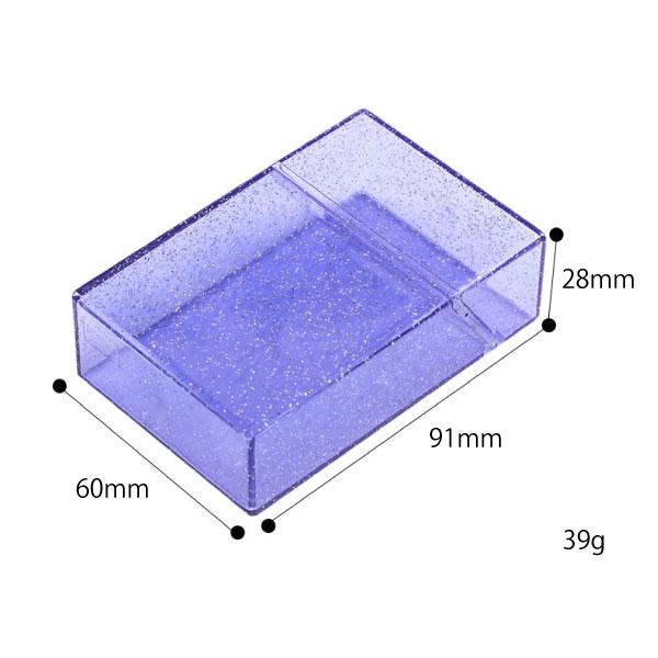 シガレットケース プラスチック クリア シガレットボックス ポータブル シガレットホルダー キラキラ ソフト タバコの容器 アクセサリー