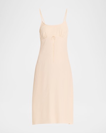 Negligee Bow Midi Slip Dress