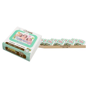 OMA&Baby 拭拭樂 嬰幼兒紗布毛巾 20 x 20cm  32g ± 10%  20張  12包