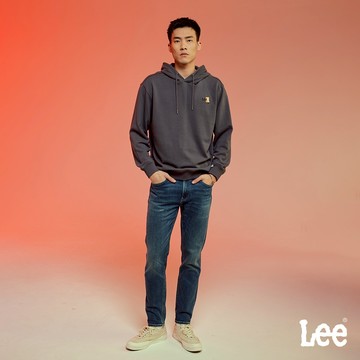 Lee 731 彈性中腰舒適小直筒牛仔褲 男 中藍洗水 LB417089930