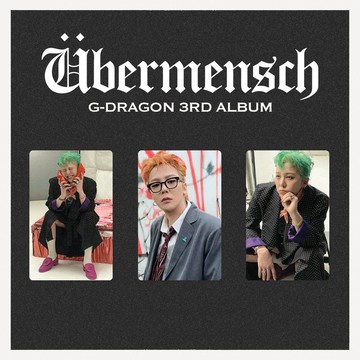 G-DRAGON權志龍第三張專輯 [Übermensch]國際版個人專卡自印小卡