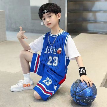 8359 人好物典藏🎰男童夏裝運動套裝2026新款速乾衣休閒中大童男孩短袖籃球服兩件套IBTH