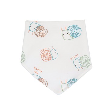 精選可愛動物園-滿版蝸牛三角圍兜