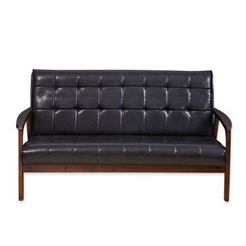 【班尼斯】Kojiro小次郎【三人】沙發/皮革沙發/復刻沙發椅-黑色