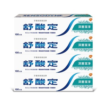 舒酸定 長效抗敏-深層潔淨 100g*4支