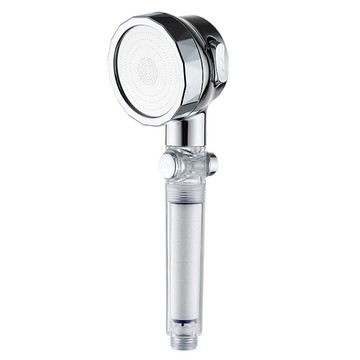 增壓過濾蓮蓬頭 三段水壓調節 過濾雜質  1個  粉紅色