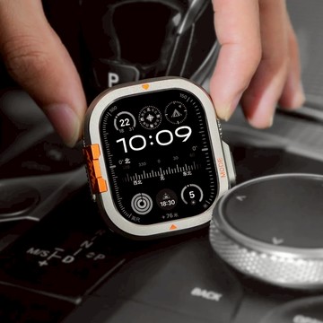 前後全包 鈦金屬錶殼 防摔保護殼 適用於 Apple Watch S10 46mm Ultra2 49mm 蘋果手錶錶殼