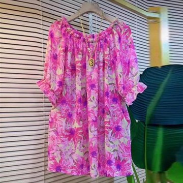 【韓國K.W.】現貨純情戀曲雪紡絲上衣(上衣/背心/亞麻/雪紡)