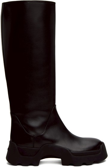 Proenza Schouler 黑色 Stomp 高筒靴