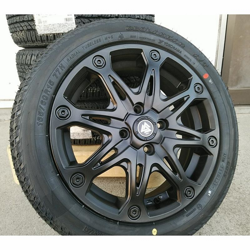 ◇新品◇ 16inch×6.5J インセット48 ブラックホイール4本