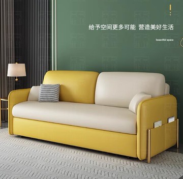 沙发床布艺轻奢摺疊两用客厅家用小户型单双人简约现代多功能沙发