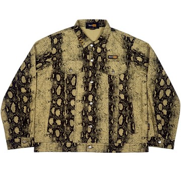 BORNRICH BR0005 SNAKE PRINT DENIM JACKET 蛇紋 丹寧外套 (駝色)