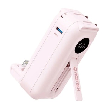 MOZTECH 太空艙行動電源 萬能充Lightning版  MOA16LPK  櫻花粉