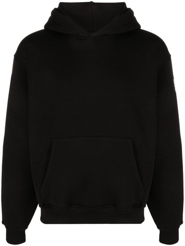 Neil Barrett - embroidered-logo cotton-blend hoddie - men - Cotton/Polyester - XL - Black