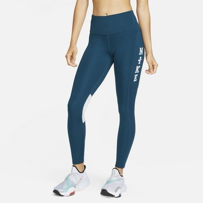 レディース 【NIKE】 ナイキ W FAST SW RN MR 7/8 T タイツ DQ6331 461VLNBL/PRLTM L ブルー