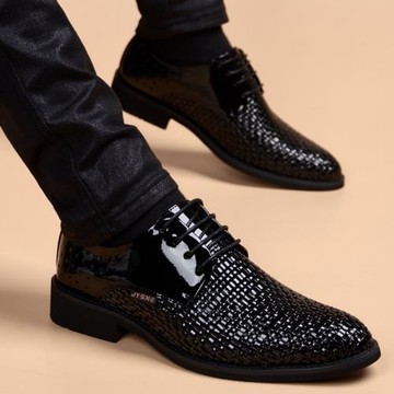 皮鞋男款夏季真皮鏤空透氣英倫商務休閑尖頭男鞋2026新款男士涼鞋