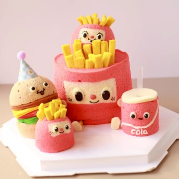 [兔子吃甜點]快樂套餐-造型戚風