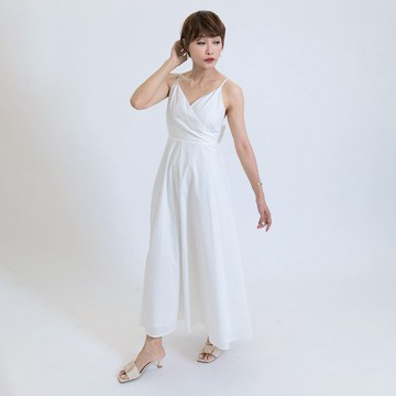【總監嚴選1+1=1299】夏威夷美背細肩洋裝 白  (B3320C-004)