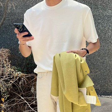 正韓日常冰絲針織圓領短袖上衣 10色 YUPPIE 預購商品 0710