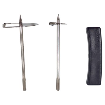 triangle 三角牌 德國不鏽鋼裝飾捲線器  1組  銀色+黑色  2 Sizes