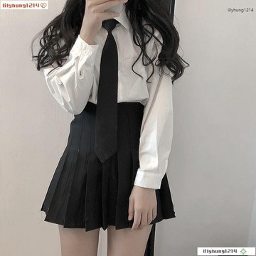 【新品促銷】軟糯風秋季白色襯衫女日系jk制服學院風學生長袖寬松打底上衣女潮學院風秋冬長袖制服套裝馬甲西裝ღ