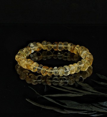不定型原石黃水晶手鍊-8 ( Raw Citrine Bracelet )