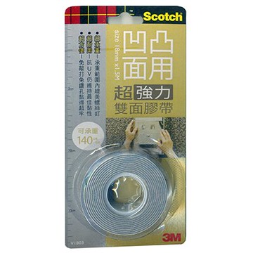 【文具通】3M凹凸面專用強力泡棉V1803 18mm*5m E1030434