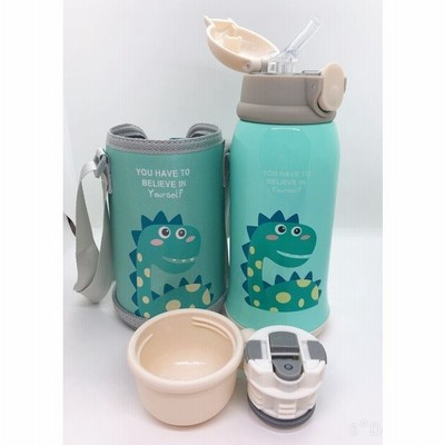 水筒 保冷 保温 子供用 2way 2ウェイボトル 真空断熱 316ステンレス 水筒 コップ付き 600ml 恐竜 通販 Lineポイント最大get Lineショッピング