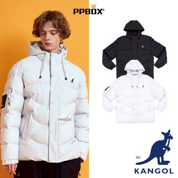 KANGOL 袋鼠 韓系科技鋪棉外套 【65551440】 時尚 長袖 防潑水長大衣 外套 防寒大衣 日韓穿搭