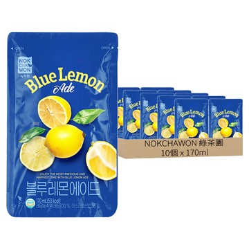 NOKCHAWON 綠茶園 綠茶園藍色檸檬風味飲料  10個  170ml