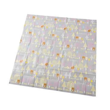 日本代購 - 3層構造防水野餐墊(附收納袋)(4-5人)-拉拉熊小森林-淺灰 (180x180cm)