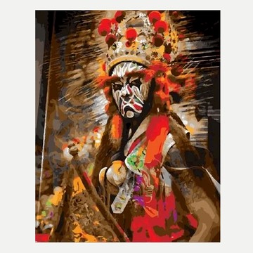 ArtLife 藝術生活 台灣風情誌數字油畫DIY TW034 40 x 50cm 官將首  1個