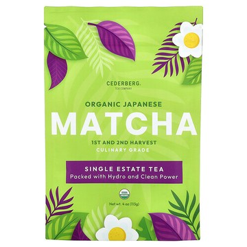 Cederberg Tea Co, 有機日本抹茶粉，4 盎司（113 克）