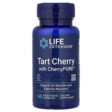 Life Extension, 含 CherryPURE 的酸櫻桃，60 粒素食膠囊（每粒膠囊 480 毫克）