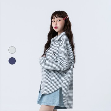 50% Fifty Percent｜奈奈子格紋長袖襯衫｜02662331003