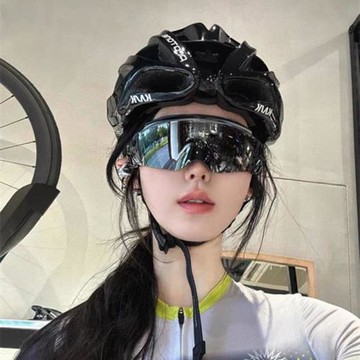 歐美復古風框墨鏡女戶外運動登山滑雪騎行防紫外線太陽鏡