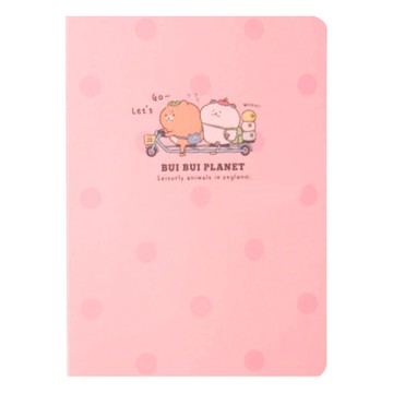 JOY STAR 胖胖星球20入資料本 A4 塑膠材質  粉色  1個