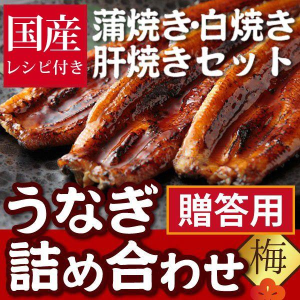 うなぎの詰め合わせ《梅》 浜名湖産 静岡県 国産 贈答用 お中元 お歳暮 お誕生日 父の日 母の日 敬老の日 ご贈答用