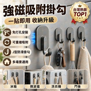 隔日到貨 冰箱磁鐵掛鉤 🧲 磁吸掛鉤 🪝 免打孔掛鉤 廚房掛鉤 🏠 磁吸排鉤 冰箱側掛架 ✨ 磁吸收納架 衣物掛鉤