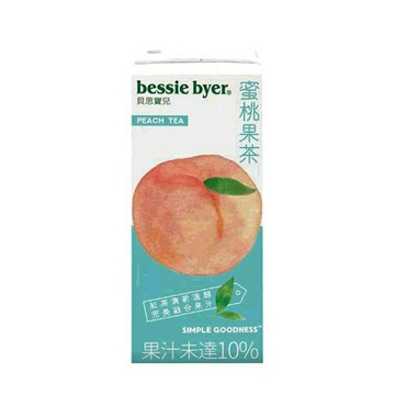 [COSCO代購6 單次運費限購一組] C124420 BESSIE BYER PEACH TEA 貝思寶兒蜜桃果茶330毫升X 24入