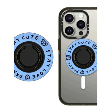 CASE聯名手機指環磁吸支架多功能旋轉萬向折疊可愛指環支架