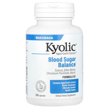 Kyolic, Aged Garlic Extract™，平衡血糖，配方112，100粒膠囊